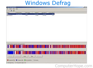 Logo for defrag.exe (Windows Disk Defragmenter)