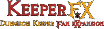 Logo for KeeperFX (Dungeon Keeper FX)