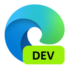 Logo for Microsoft Edge Dev